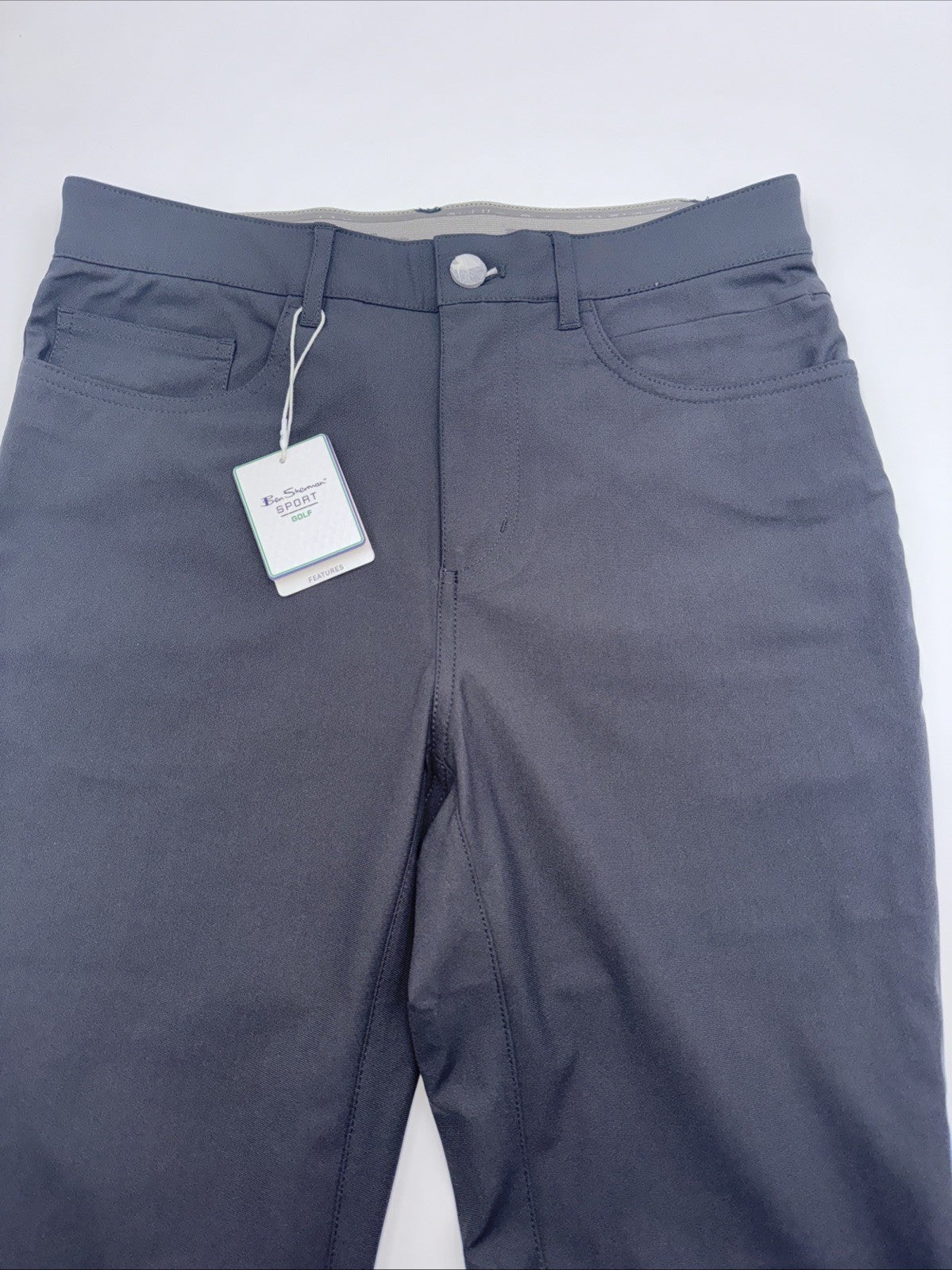 $89 Ben Sherman Men’s 4 Way Stretch Tech Pants - Grey - 30Wx32L - New with tag
