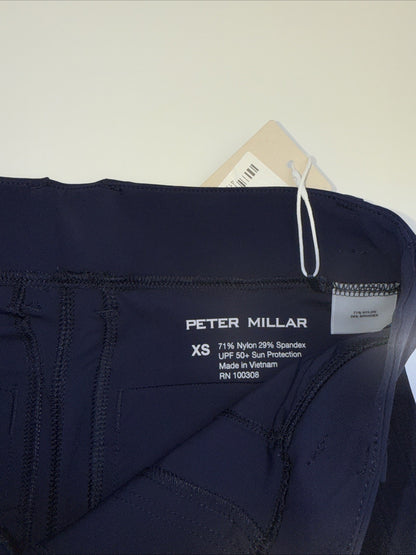 $170 Peter Millar Women’s Bingham High Stretch Ankle Pants - Navy - XSmall -New