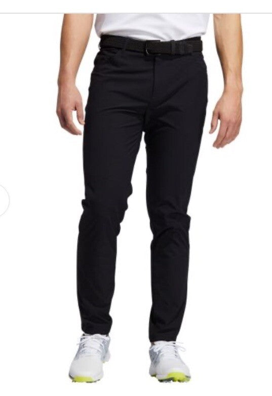 $80 ADIDAS Men's Ultimate 365  5-Pocket Tapered Golf Pants-Black -32W 30L-New
