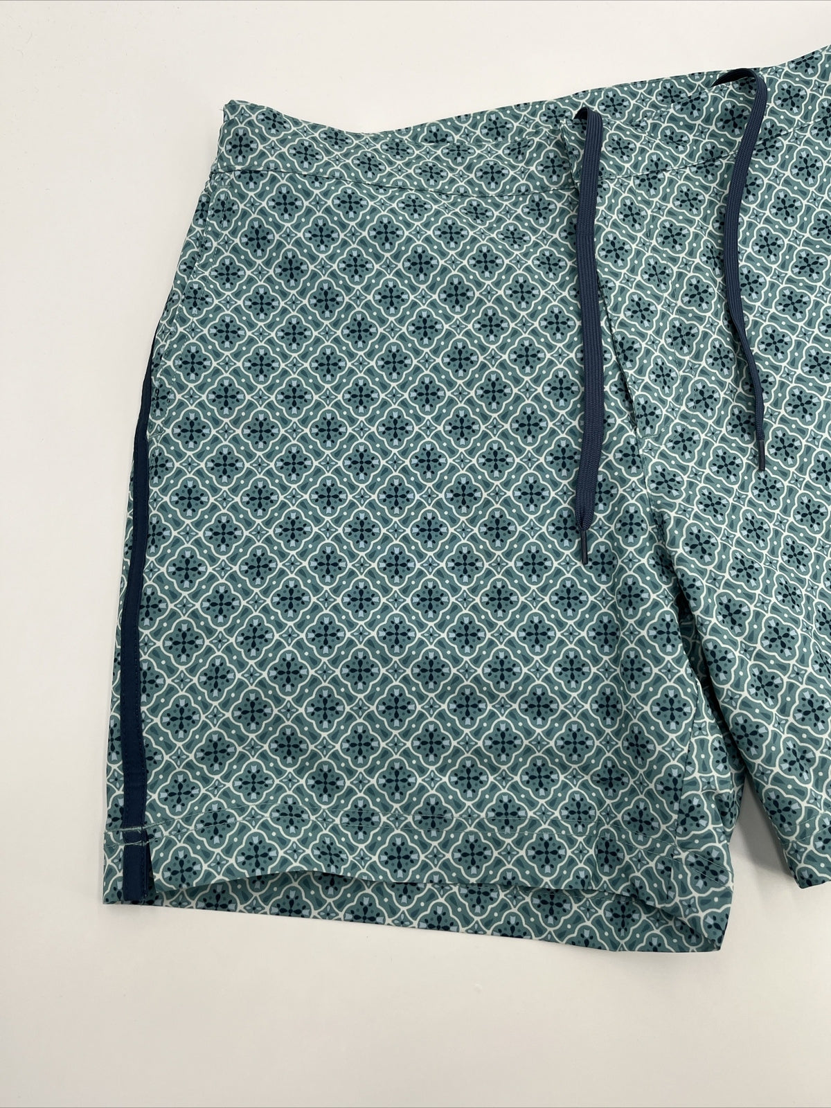 $89 FAIR HARBOR Men’s Sextant Swim Trunk Lined Shorts-Blue Moroccan-Size: 36W
