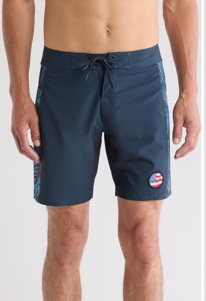 $95 Travis Mathew Men's Dawns Early Light Board Shorts- Blue Nights- Size: 30”