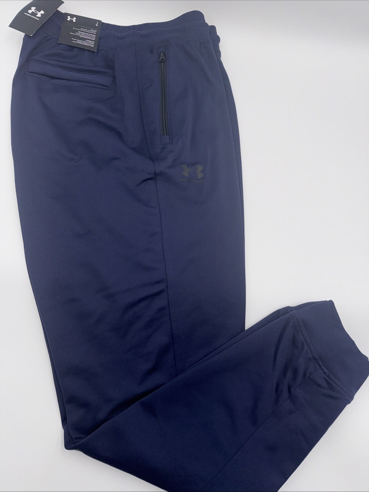 $60 Under Armour Men’s Sportstyle Tricot Jogger Pants- Navy Blue- Large- New Tag