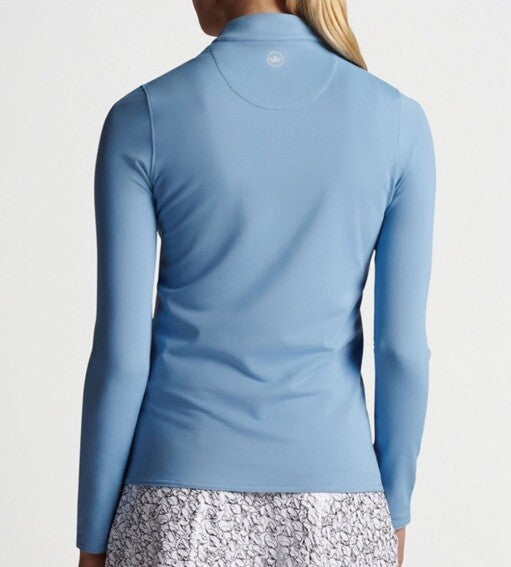 $195 Peter Millar Women’s Katy Full Zip Layer Jacket - Channel Blue- Medium-New