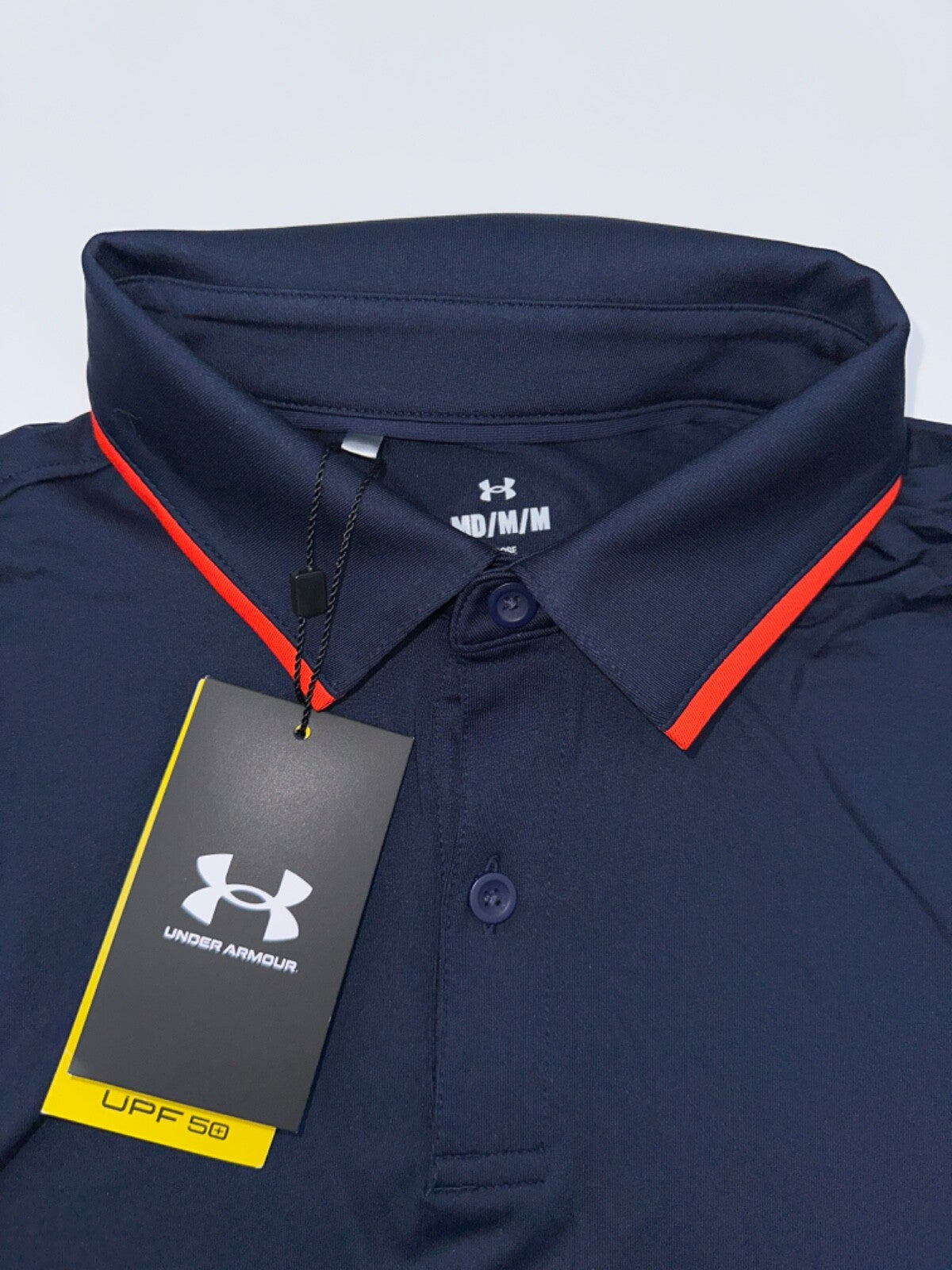$65 Under Armour Men's Polo Shirt - Navy/Red - Medium - New With Tags