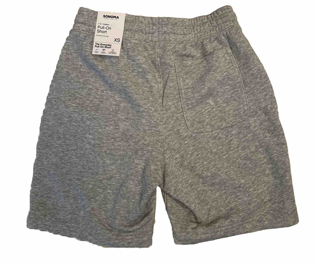 Sonoma Men’s 7" Knit Everyday Pull-On Shorts - Gray- Size XS NWT