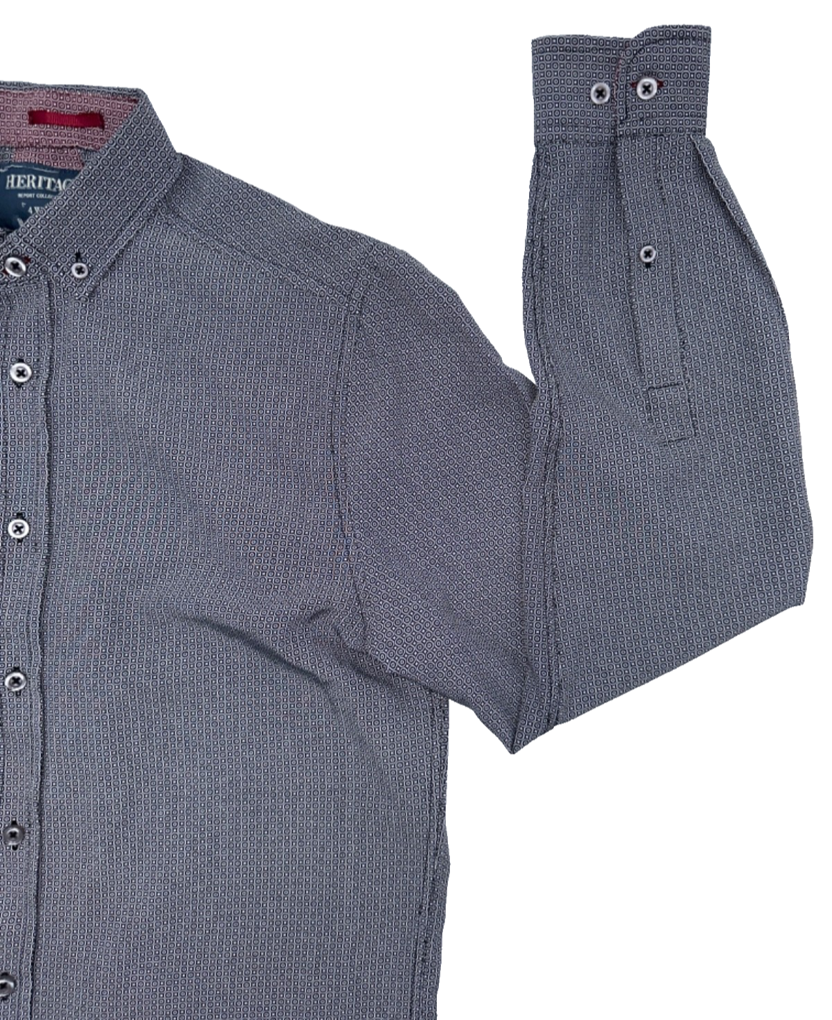 $78 Heritage Men's 4 Way Stretch Button Down Shirt - Black - Small - New