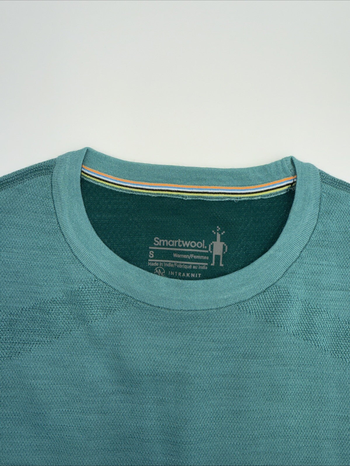 $130 Smartwool Women’s Intraknit Merino Base Layer Crew-Emerald -Small-New Tag