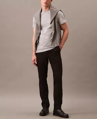 $90 Calvin Klein Men's Slim-Fit Modern Stretch Chino Pants - Black - 32W x 30L