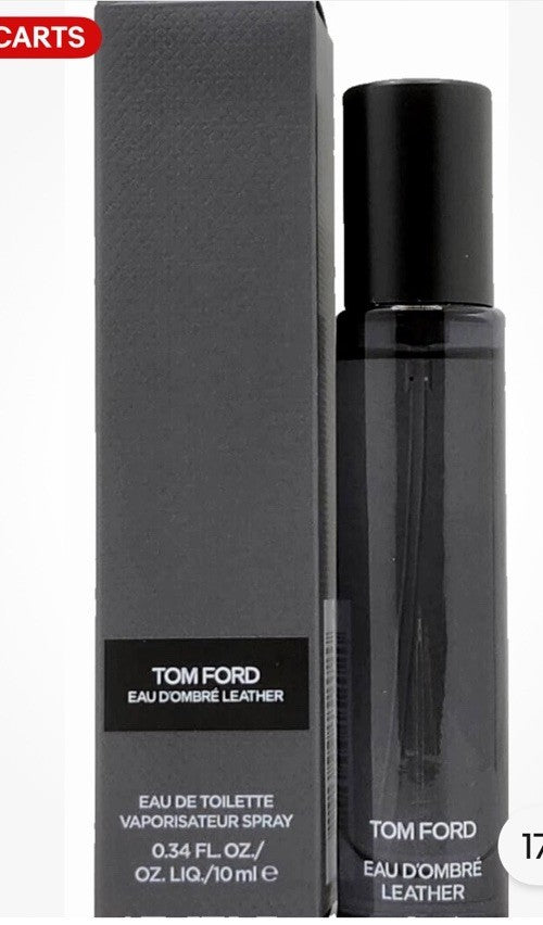 TOM FORD EAU D'OMBRE LEATHER EAU DE TOILETTE SPRAY 0.34 Oz / 10 ml TRAVEL SIZE!