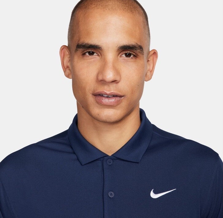 $50 Nike Men's Dri-FIT Golf Polo Shirt FZ5646 - Navy Obsidian- Medium - New Tags