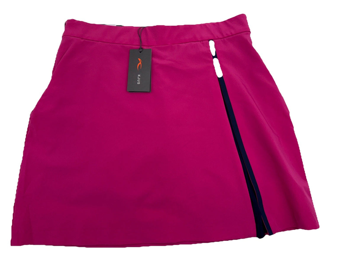 $179 KJUS Women's Siena Golf Skort Skirt - Hot Pink/Navy- Size: Medium/38- New