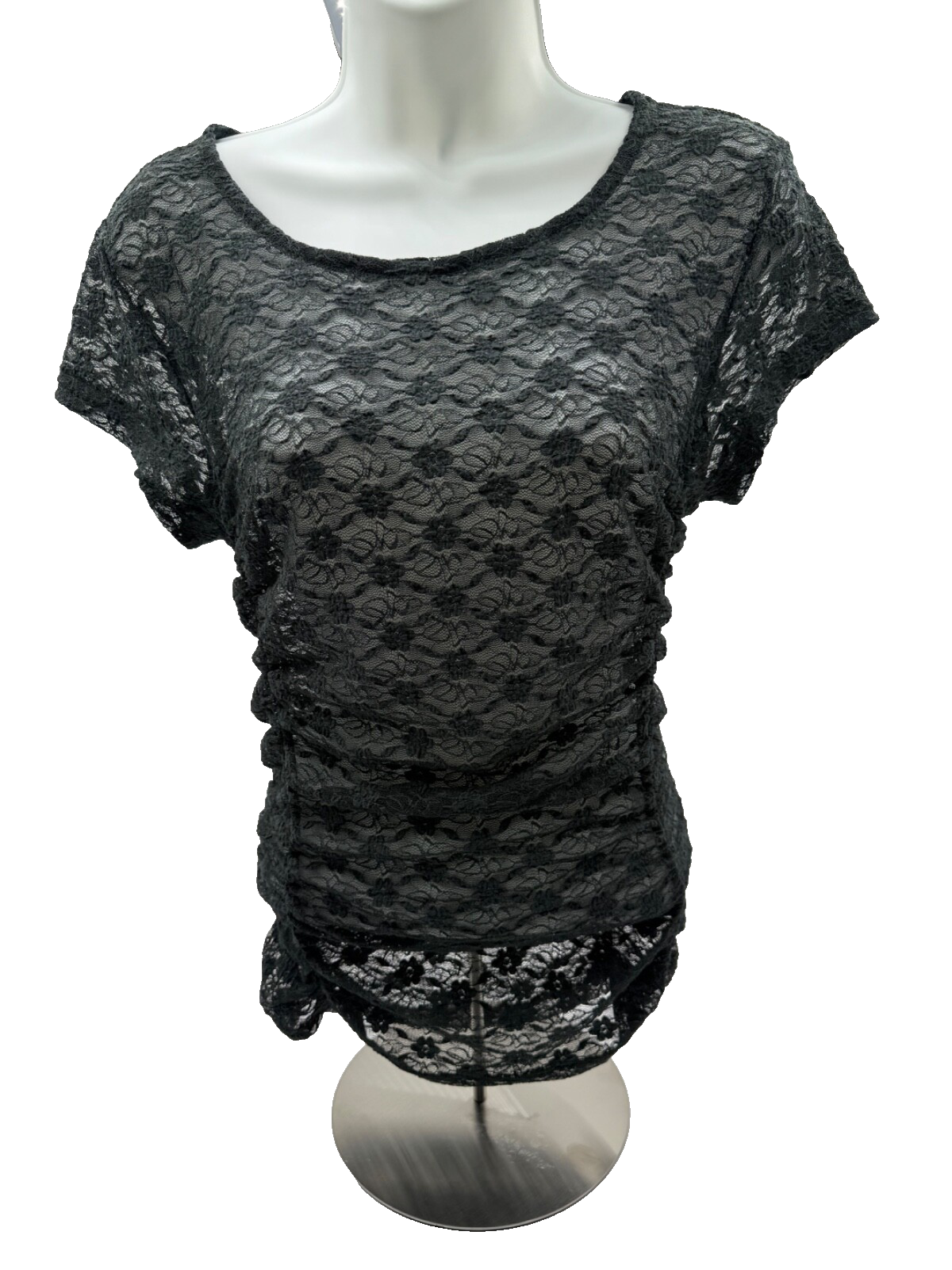 $38 Intimately Free People Women’s-Lace Shirt- Black- Medium-New Tag