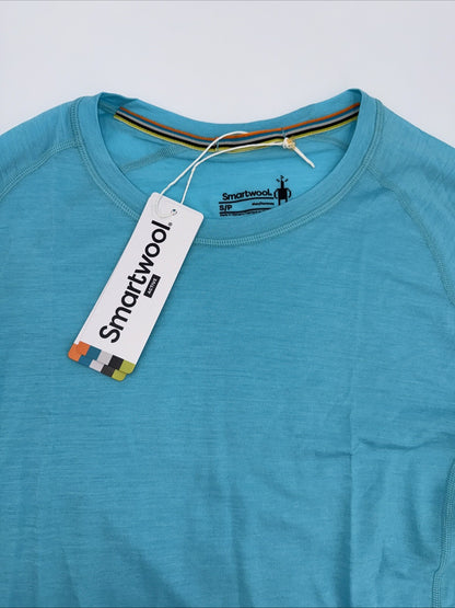 $60 Smartwool Men’s Active Ultralite Short Sleeve Shirt- Iceberg Blue-Small -New