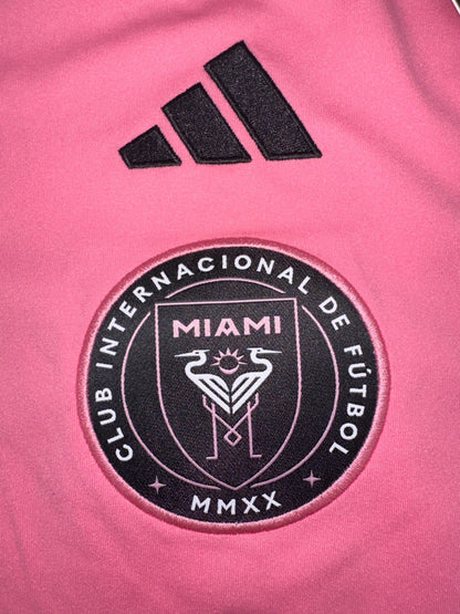 $130 Adidas Men’s Inter Miami Printed Home Jersey #10 Messi -Pink/Black-Medium