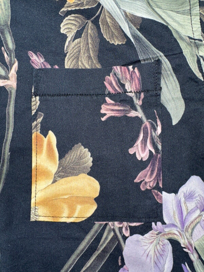 $85 Roark Men’s Button Up Shirt- Journey Manu Floral- Black- Small- New with tag