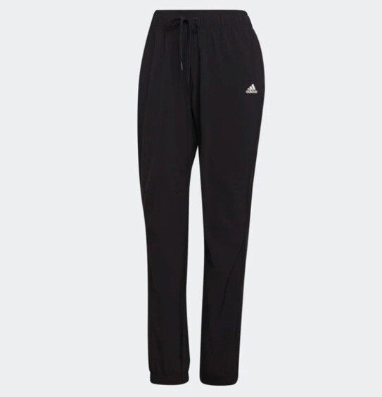 $70 Adidas Women’s Essential Comfy Woven Joggers Pants- Black- Medium- New Tag