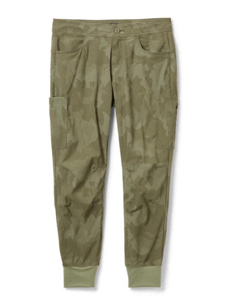 $95 PrAna Women’s Halle II Hybrid Jogger Pants-Sage Camo- Size: 2 -New Tag