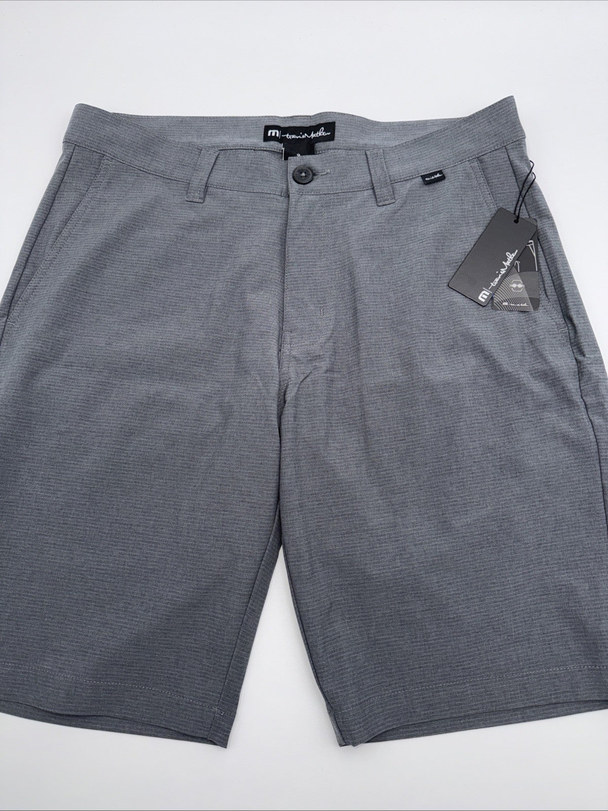 $94 Travis Mathew Men’s Sand Harbor Golf Shorts- Heather Dark Grey- 32W-New Tag