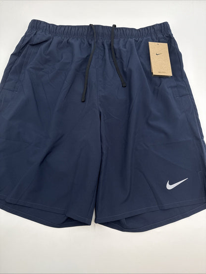 $40 Nike Men’s Dri Fit Challenger Running 9” Lined Shorts DV9361- Navy- Medium