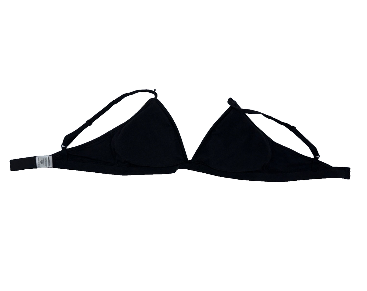 $32 Calvin Klein Women’s Classic Comfort Lightly Lined Triangle Bra-Black-Large