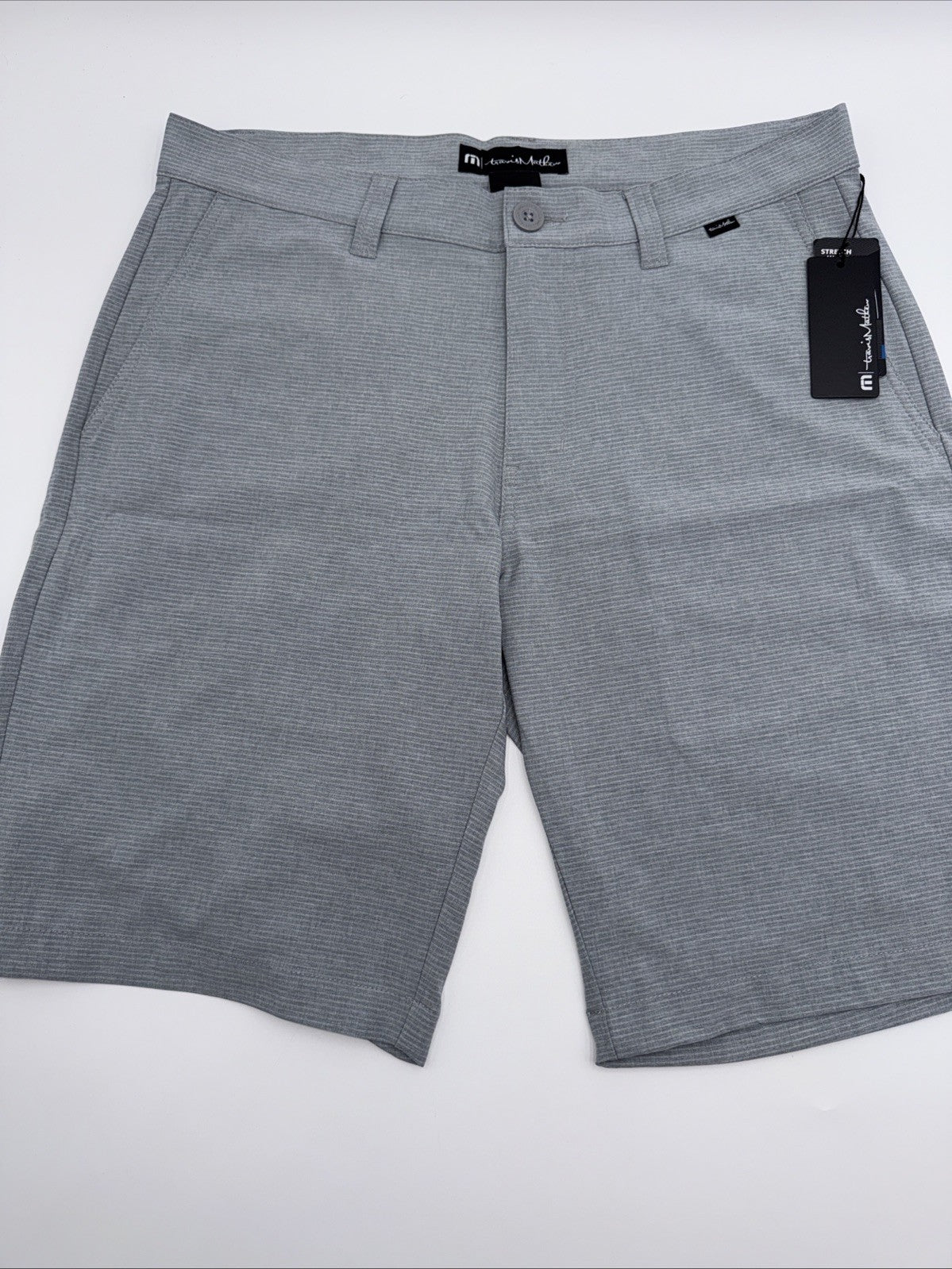 $94 Travis Mathew Men’s Sand Harbor Golf Shorts- Heather Sleet Grey- 30W-New Tag