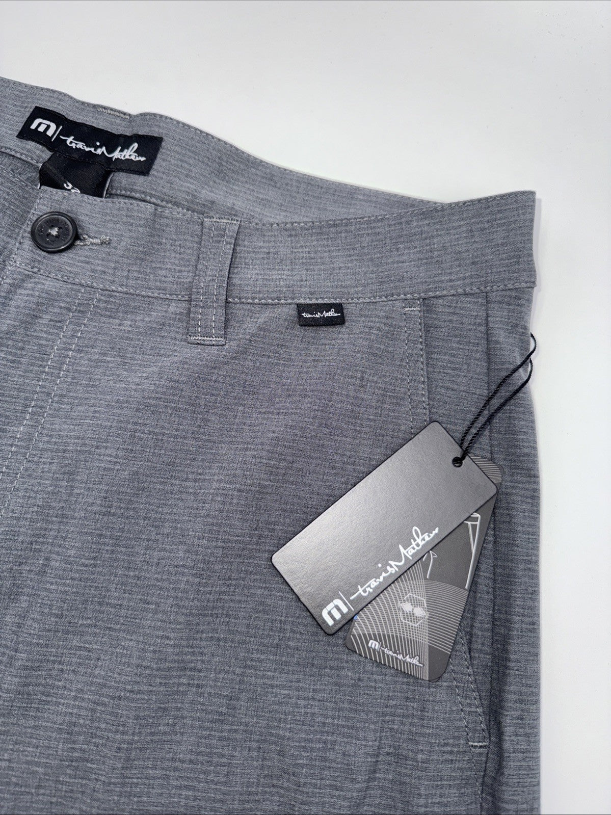 $94 Travis Mathew Men’s Sand Harbor Golf Shorts- Heather Dark Grey- 32W-New Tag