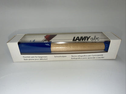 Lamy ABC Fountain Pen Beginner  - Calligraphy Blue - L09A - NEW In Gift Box