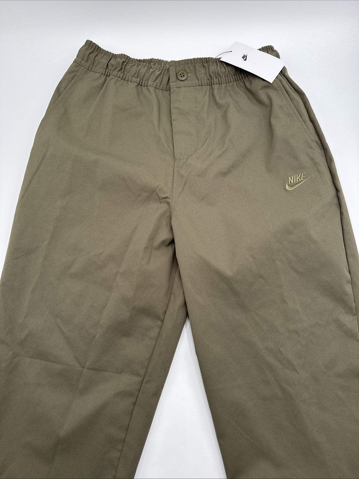 $70 Nike Men’s Club Woven Taper Pant Lifestyle HJ1997-222-Khaki-Small-New Tags