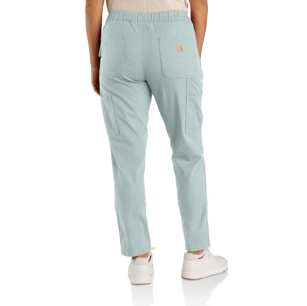 $70 Carhartt Women’s Force Relaxed Fit Ripstop Work Pant - Dew Drop - Large-New