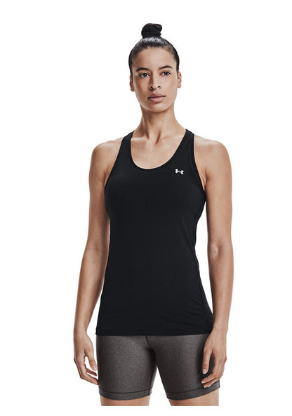 Under Armour HeatGear Raceback Tank Womens Top -Black - X-Small - New $25