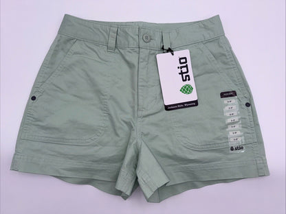$85 Stio Women's Rivet Twill shorts - Fresh Lichen Green- Size: 2 (25”W) - New