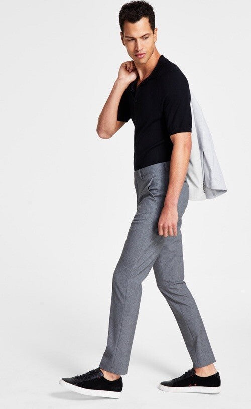 Calvin Klein Men’s Skinny Fit Jayden Dress Pants- Medium Grey -29Wx30L - New