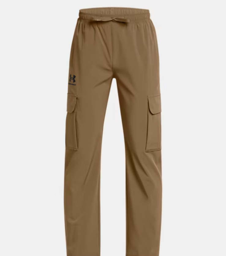 $80 Under Armour Men's Vibe Woven Cargo Pant Joggers - Brown - Medium - New