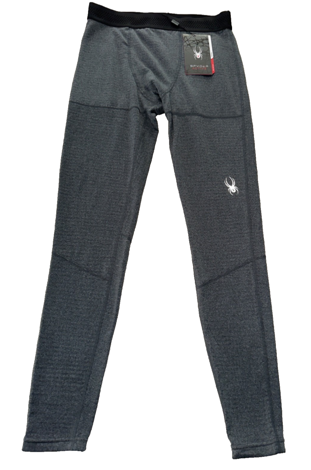 $78 Spyder Active Men's Compression Leggings - Grey - Medium - New With Tags
