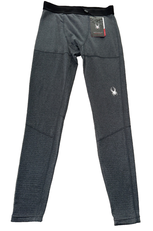 $78 Spyder Active Men's Compression Leggings - Grey - Medium - New With Tags