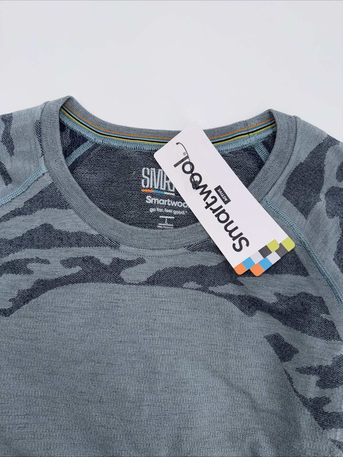 $110 Smartwool Men's Base Layer Intraknit Active Crew-Lead Grey-Large-NEW