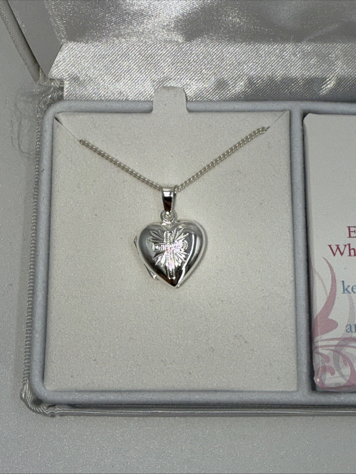 Cross Gifts Christian Cross My First Communion Locket With Necklace Gift Box