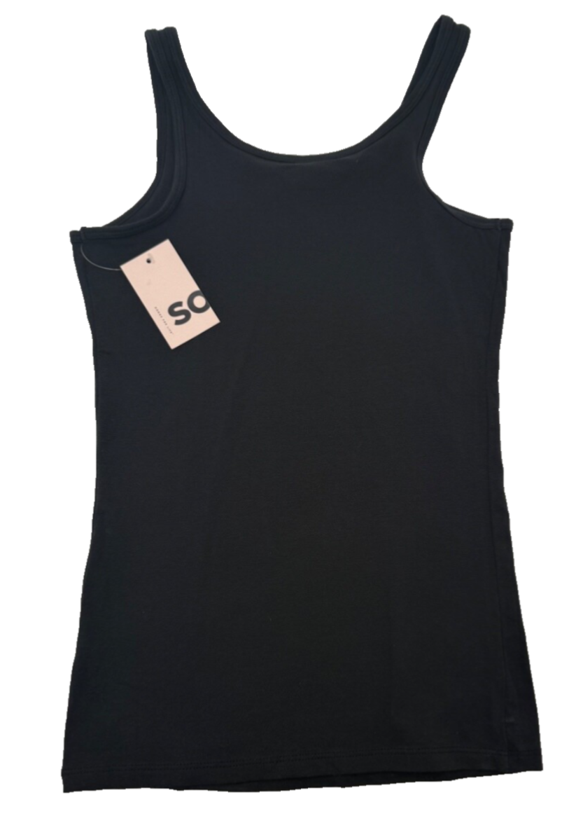 SO Women’s- Favorite Scoopneck Layering Tank- Black Luxe- Small-New Tag