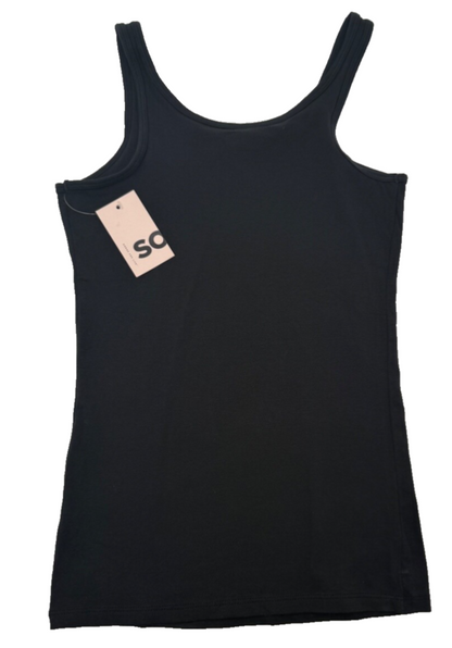 SO Women’s- Favorite Scoopneck Layering Tank- Black Luxe- Small-New Tag