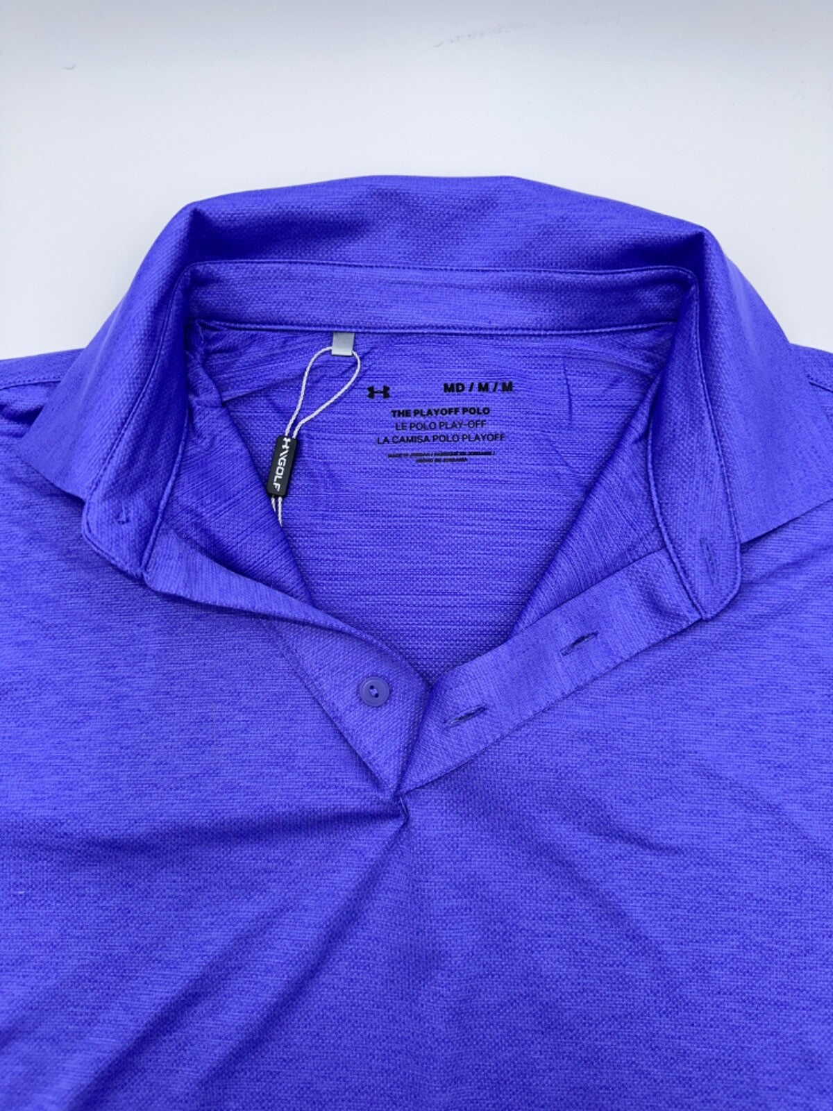$70 Under Armour Men's Playoff Golf Polo - Purple - Medium - New With Tag