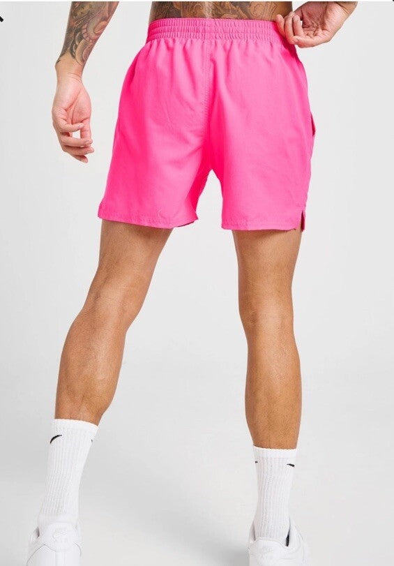 Nike Men's Swoosh Swim Trunks NESSF560-656-  Pink - XLarge -NEW- MSRP $50