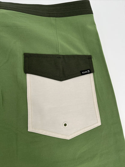 $69 Roark Men’s Chiller 17” Mixtape Boardshorts Trunks-Jungle Green-30W- New Tag