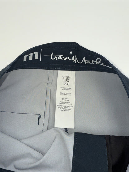 $95 Travis Mathew Men's Dawns Early Light Board Shorts- Blue Nights- Size: 30”