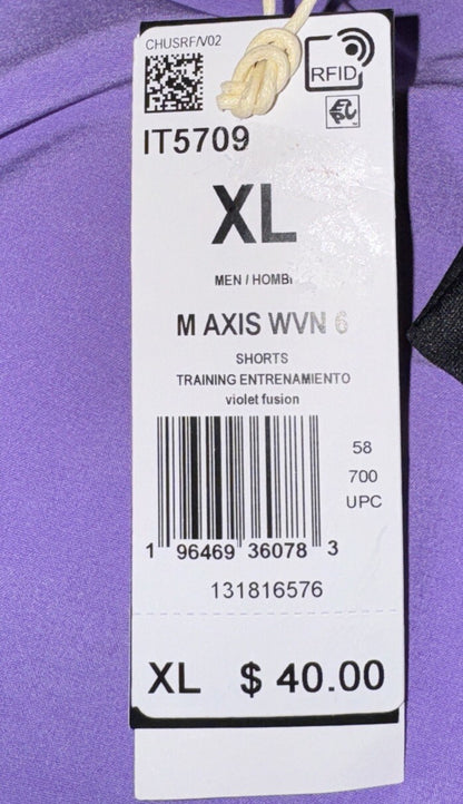ADIDAS Men’s Axis 6” Shorts- Fusion Purple- XL  New With Tag