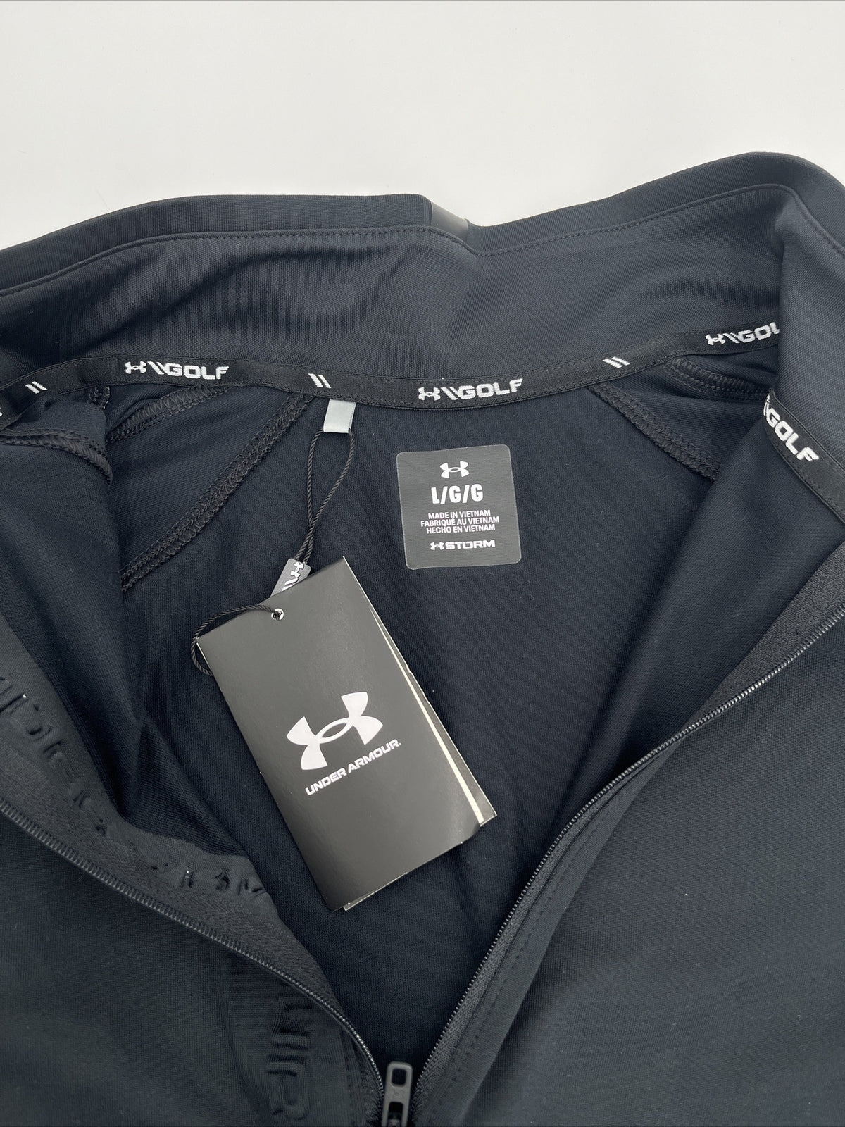 Under Armour Men’s 1/2 Zip Storm GOLF Sweatshirt-Black-LARGE - New-MSRP $80