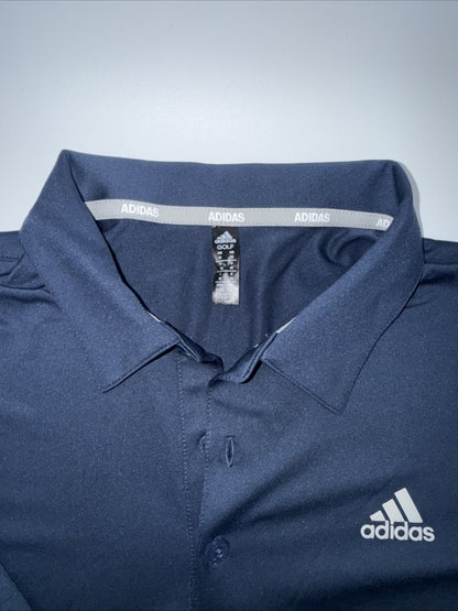 $65 Adidas Men’s Polo Golf Shirt ADVS20R772- Navy Blue- Medium- New Tags