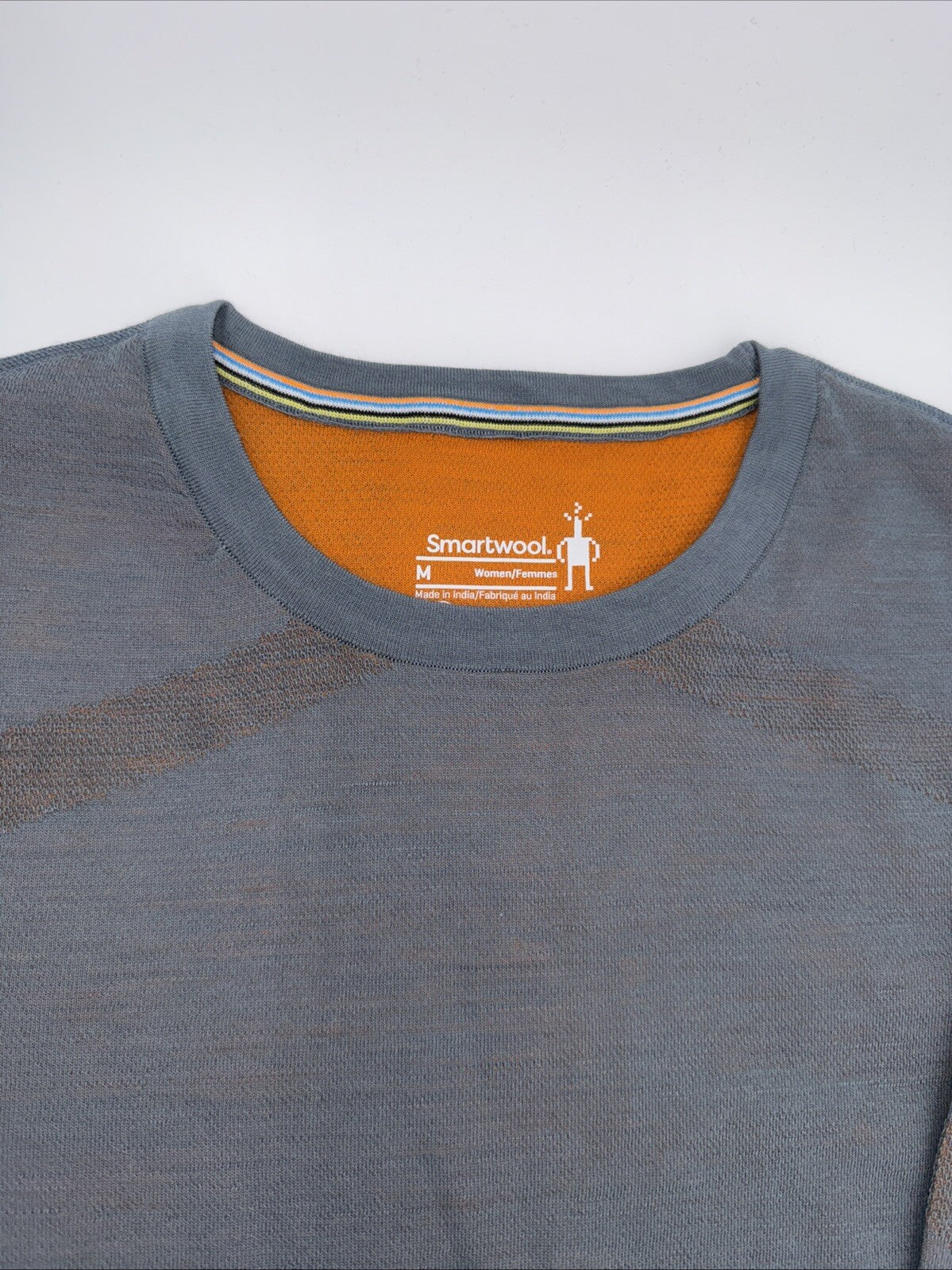 $130 Smartwool Women’s Intraknit Activ Merino Base Layer Top-pewter Blue-Medium