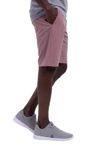 $94 Travis Mathew Men’s Sand Harbor Golf Shorts-Heather Garnet Rose- 34W-New Tag