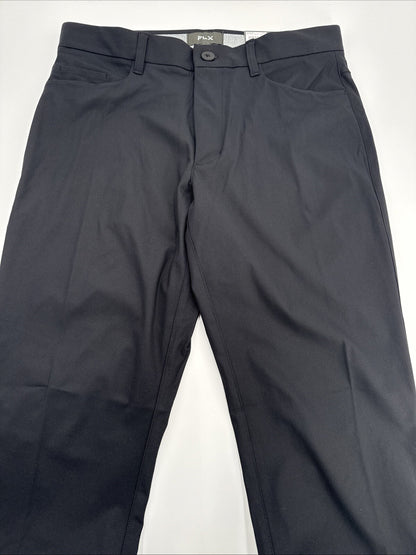 FLX Men’s Premium Slim 5 Pocket Pants- Black- 32W 32L - New Tags