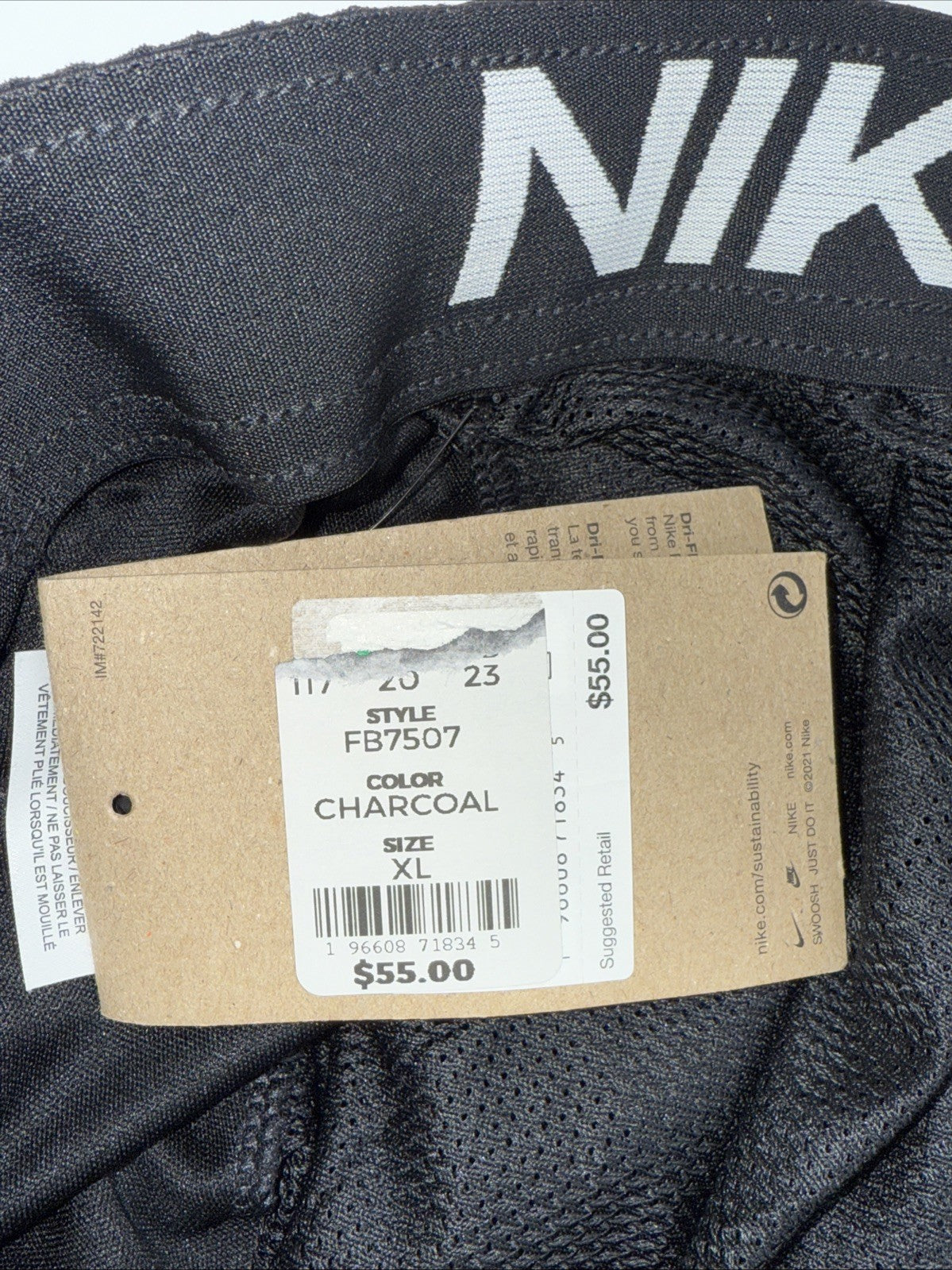 $55 NIKE Men's Totality Dri-FIT Tapered Versatile Pants FB7507-Black-XLarge- New